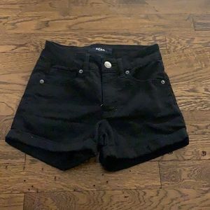 black high waisted shorts